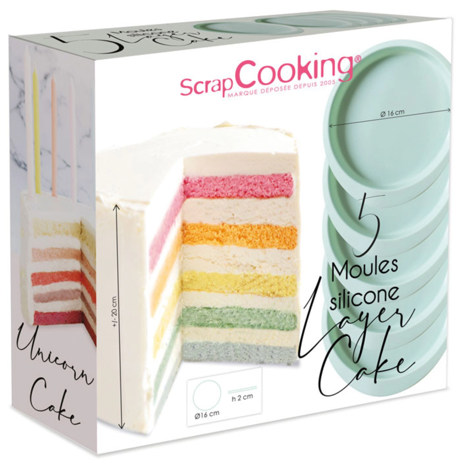 5er Set Schichtkuchenformen