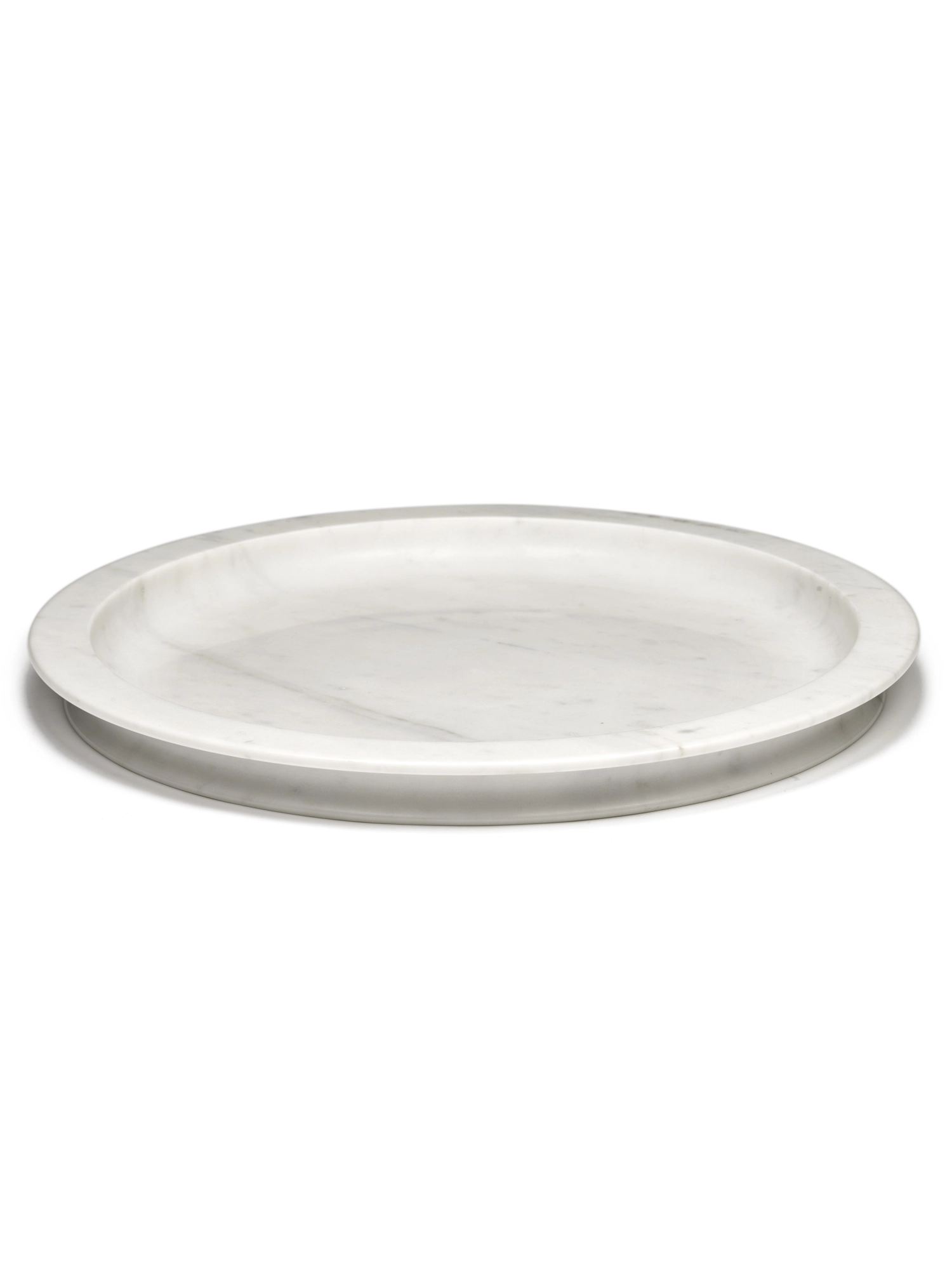 Plateau Dune L blanc D53xH4.6