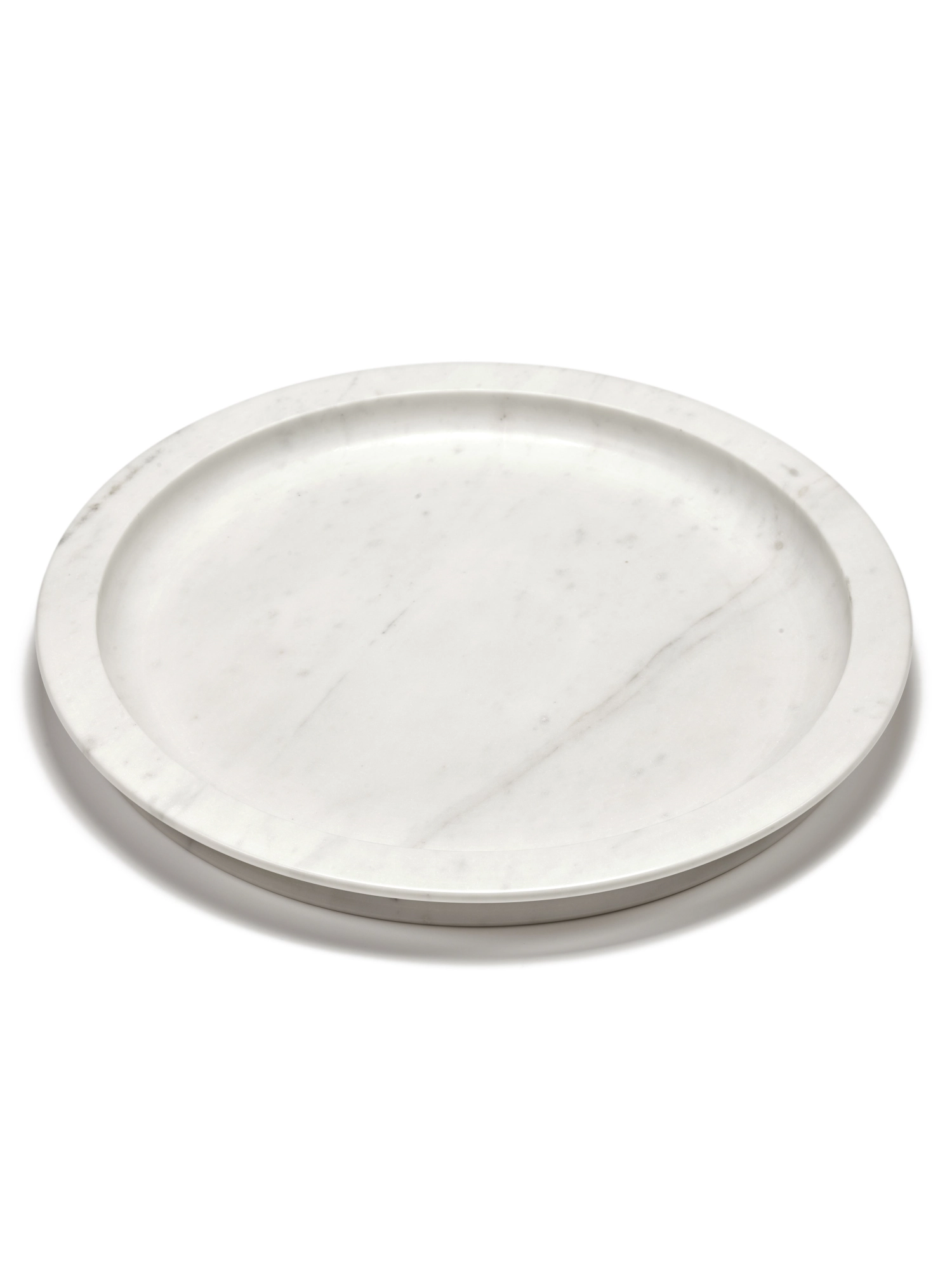 Plateau Dune L blanc D53xH4.6