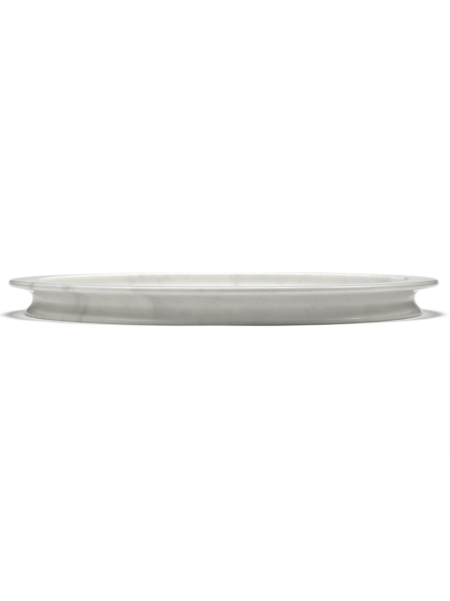 Plateau Dune L blanc D53xH4.6