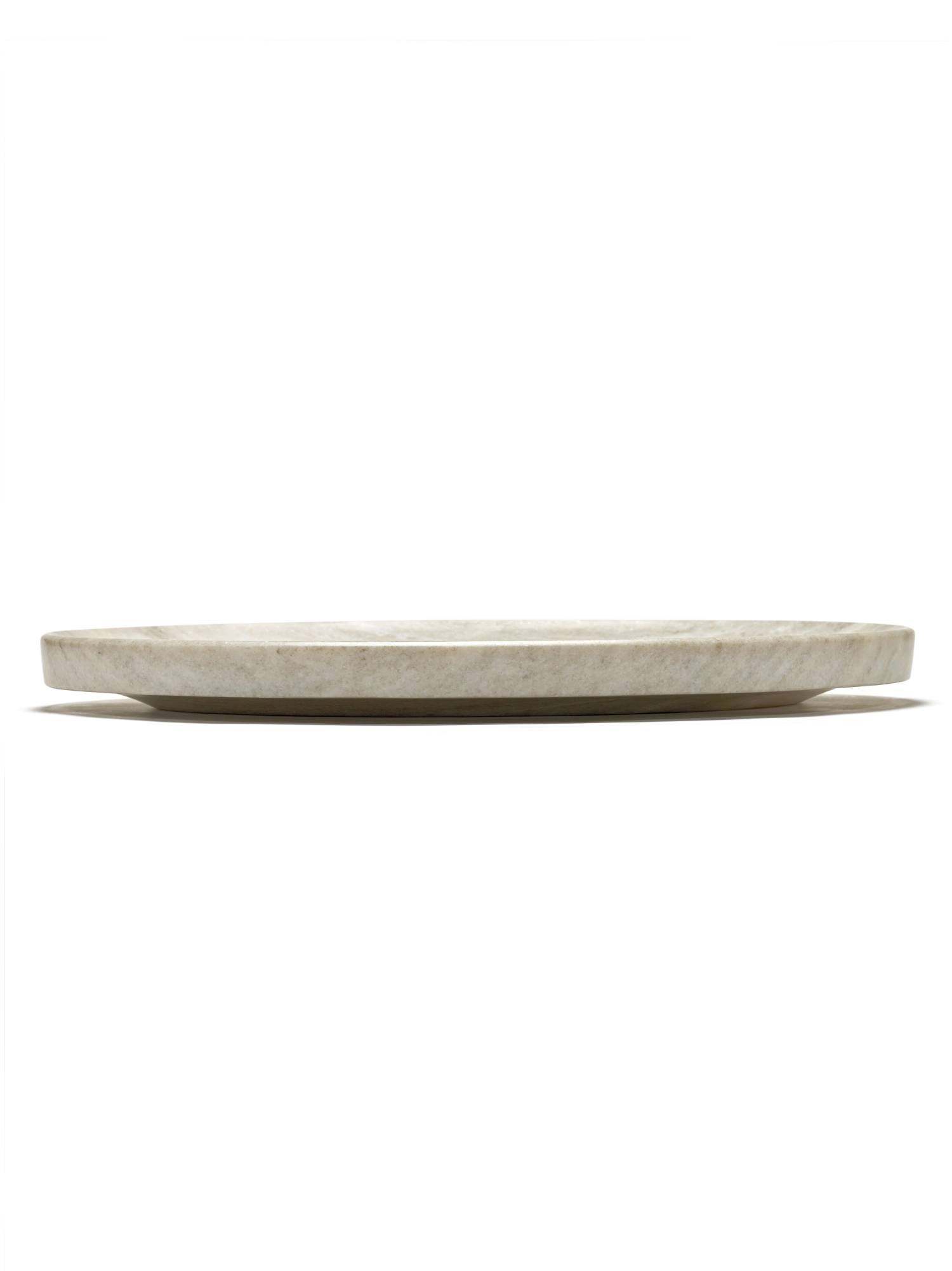 Plateau Dune Ovale marron clair 46x36x4