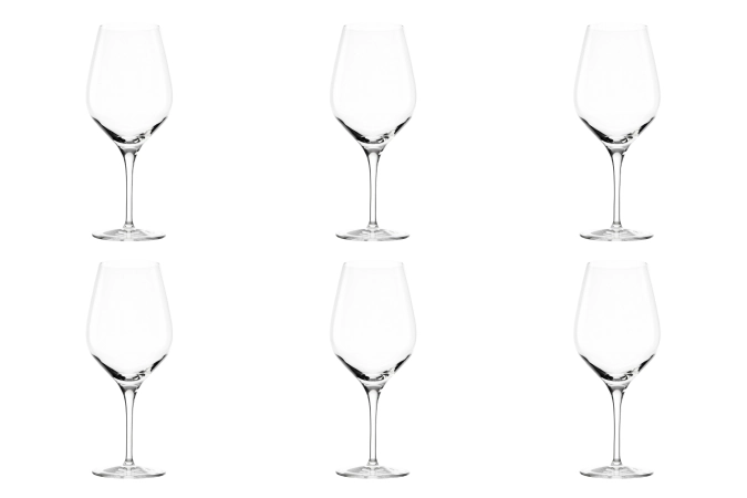 Set de 6 coupes exquisit bordeaux, 645ml h:230mm