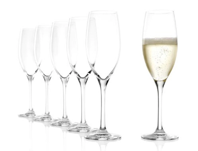 6 coupes à champagne classic long-life 240ml h : 217mm