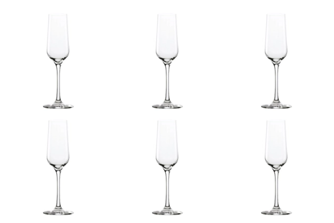 6 verres à champagne revolution sparkling 200ml h:225mm