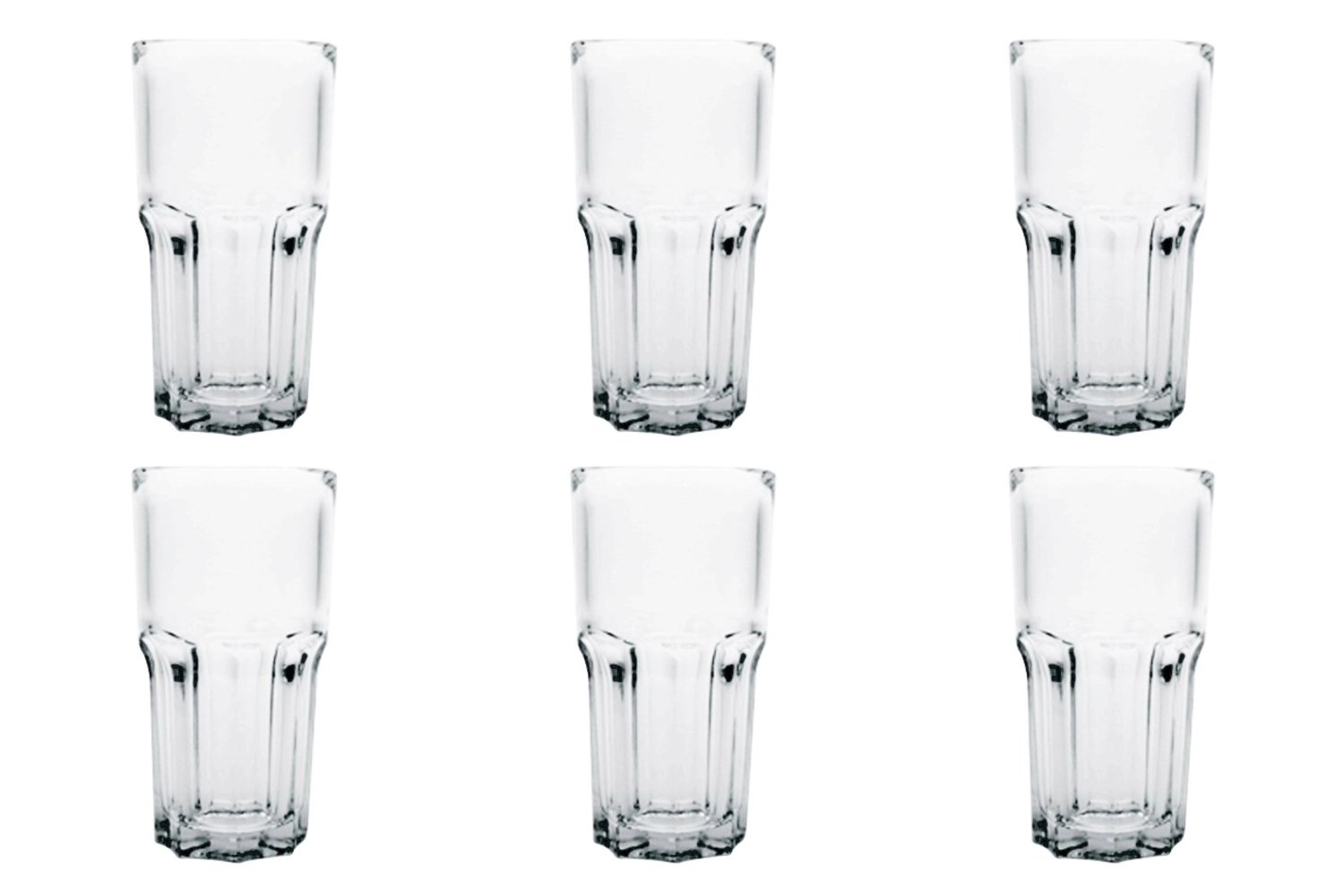 Set de 6 verres granity longdrink 31cl : 14.1cm