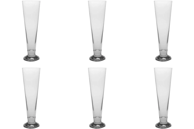 6er Set Palladio Bierstange 38 5cl  3dl geeicht