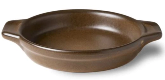 Eierpfännchen braun, 19x3 cm