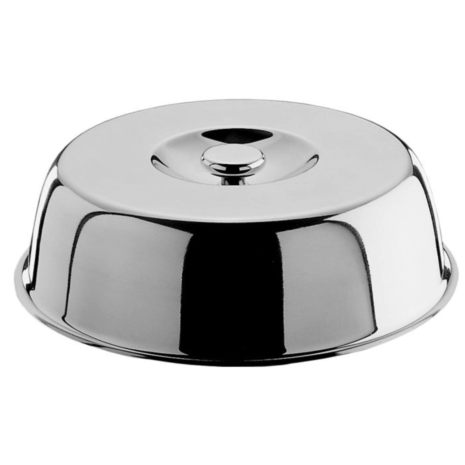 Cloche ronde avec poignée D25cm pour assiette de D30cm