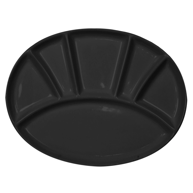 Assiette à fondue p. légumes et viande