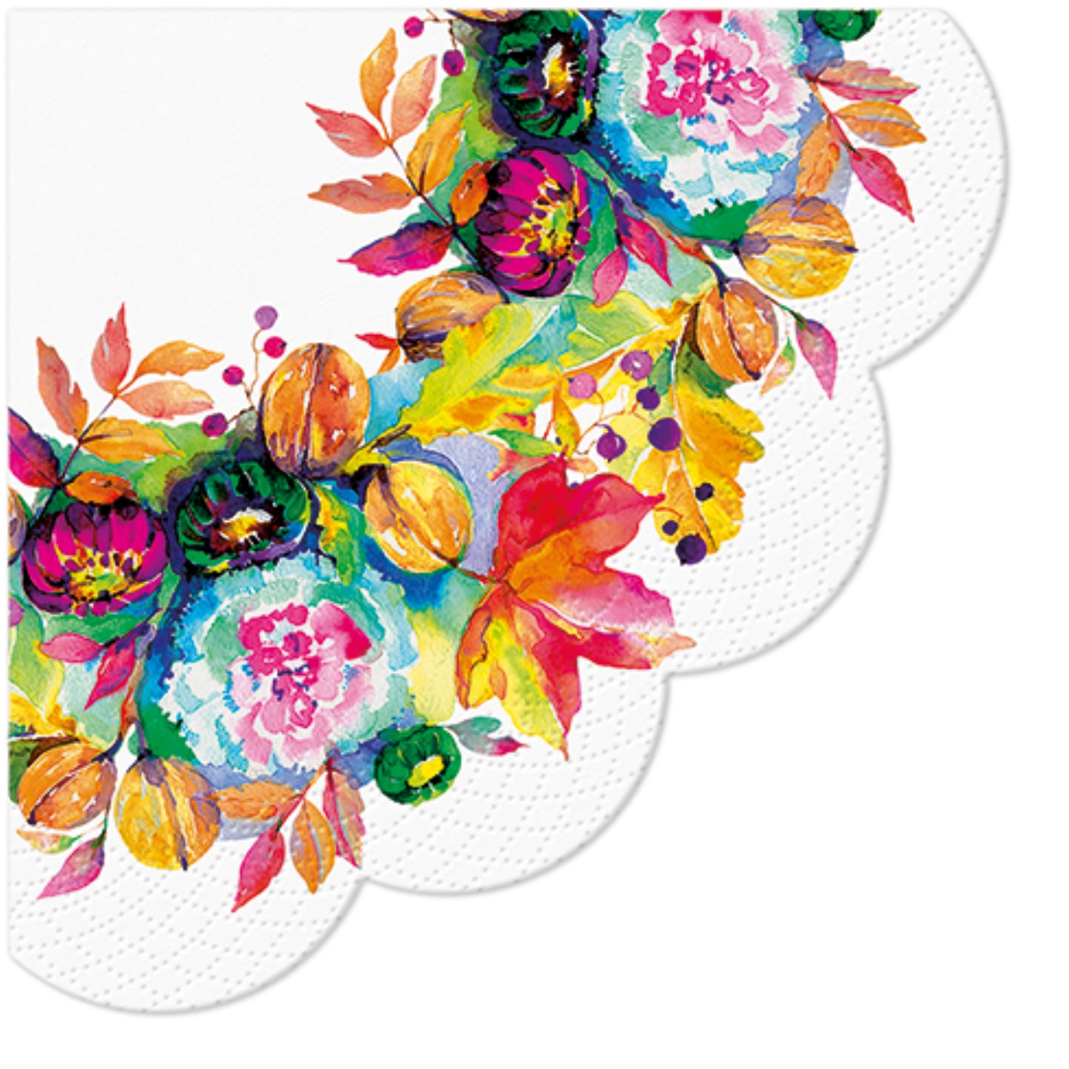 Servietten Round 12x Power of Autumn 32cm