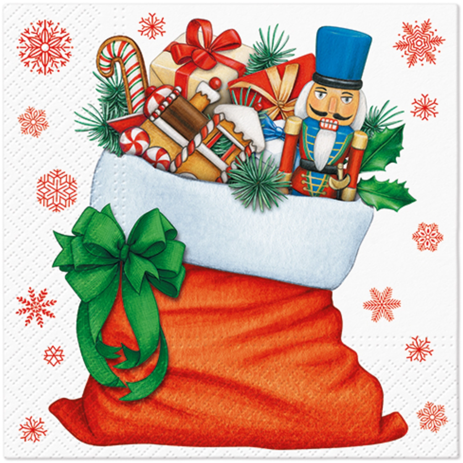 Serviettes de table Lunch 20x Bag With Gifts, 33x33cm