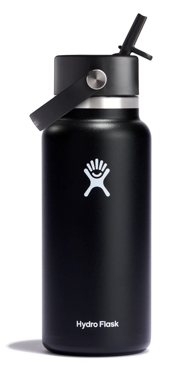 Gourde Wide Flex Couvercle avec paille