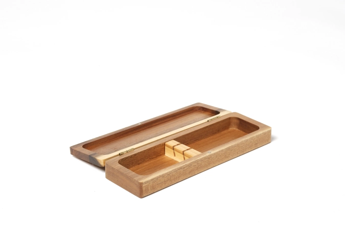 Holzbox für 2 Steakmesser