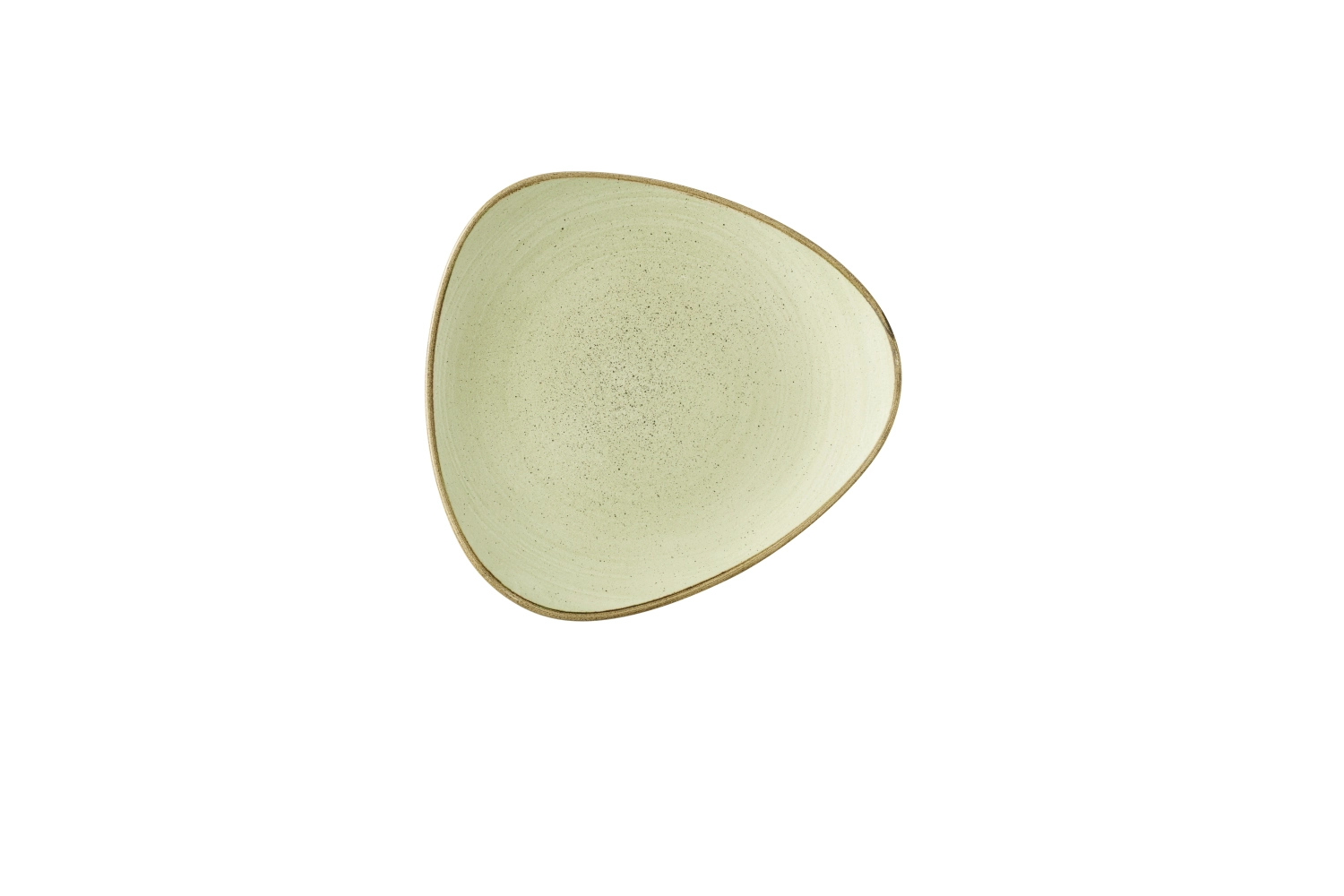 Stonecast Raw Green Triangle Assiette plate