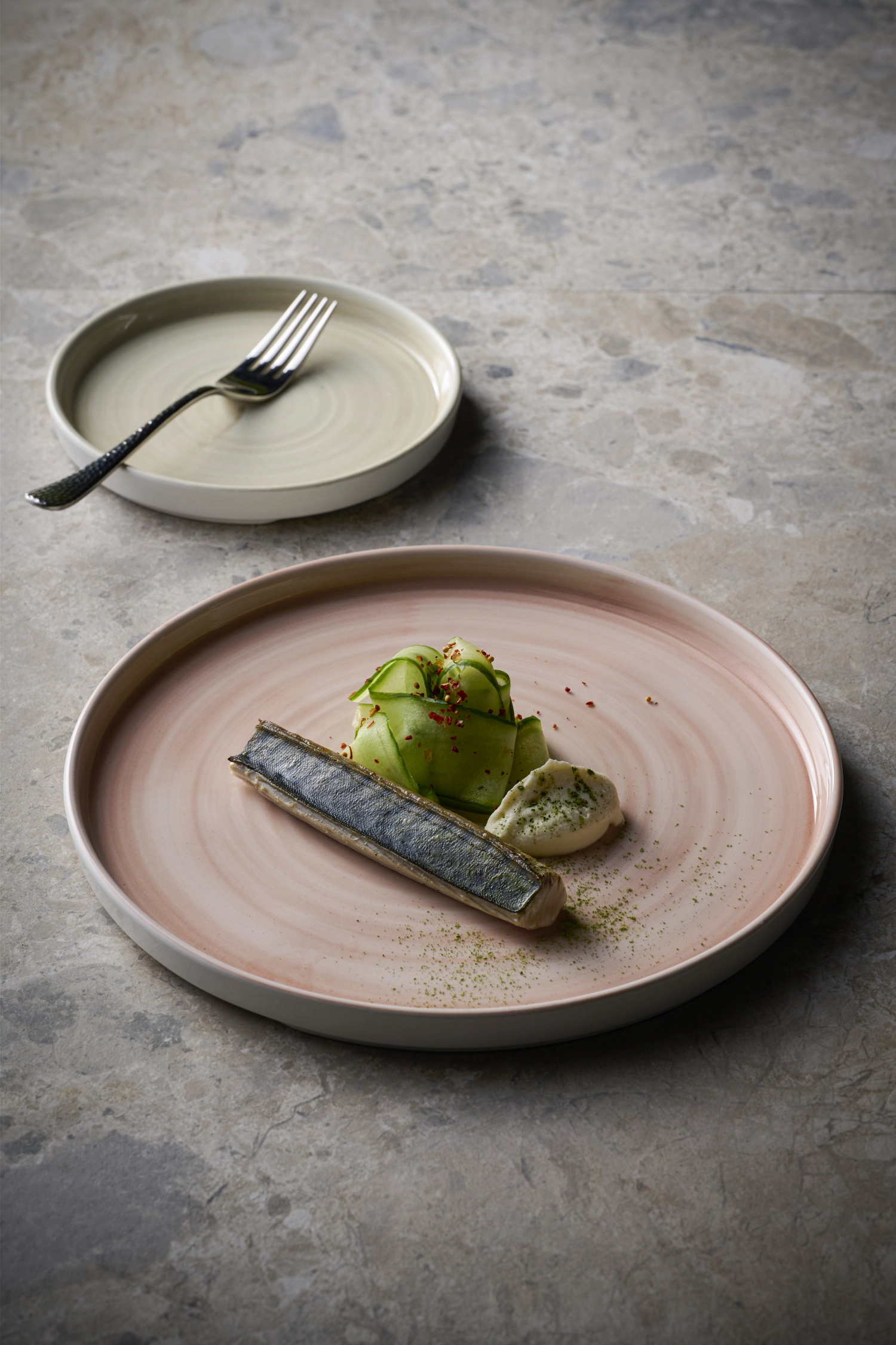 Stonecast Canvas Coral Assiette plate gaufrée