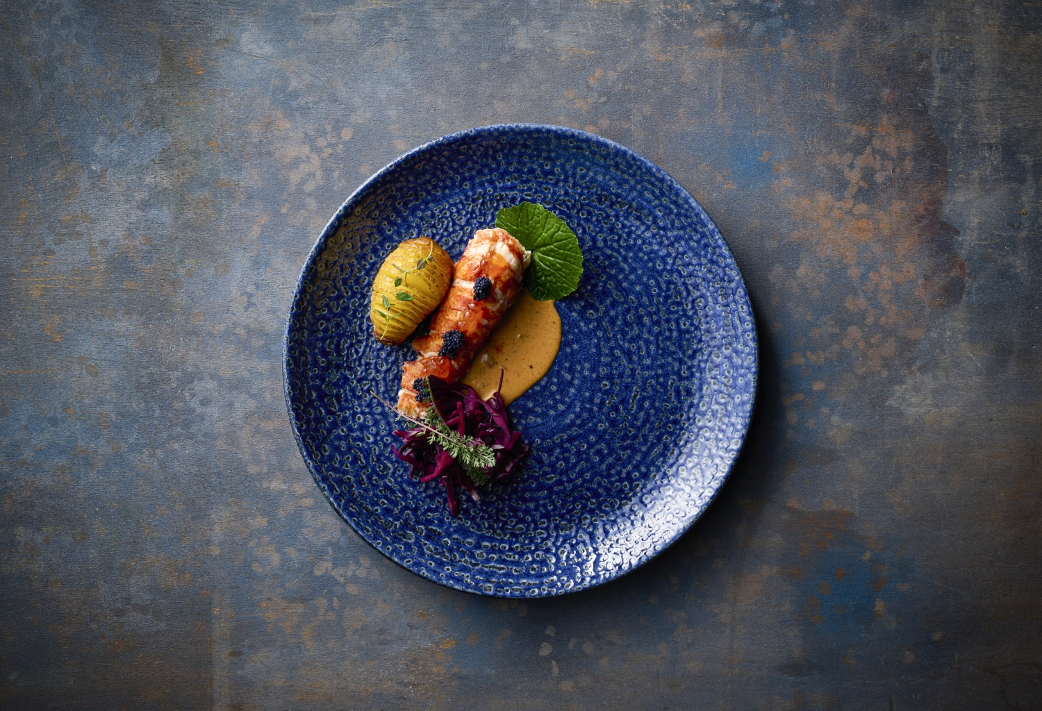 S.P. Homespun Chroma Twilight Coupe Teller flach