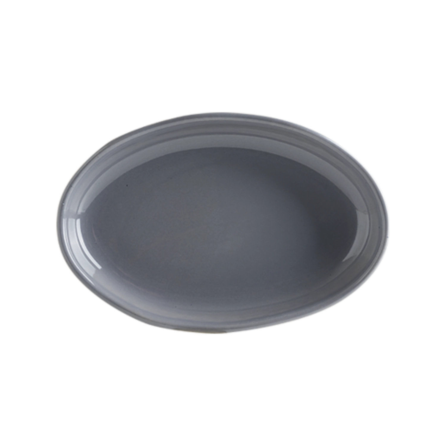 Gris Cras Plat de service ovale 19x13cm