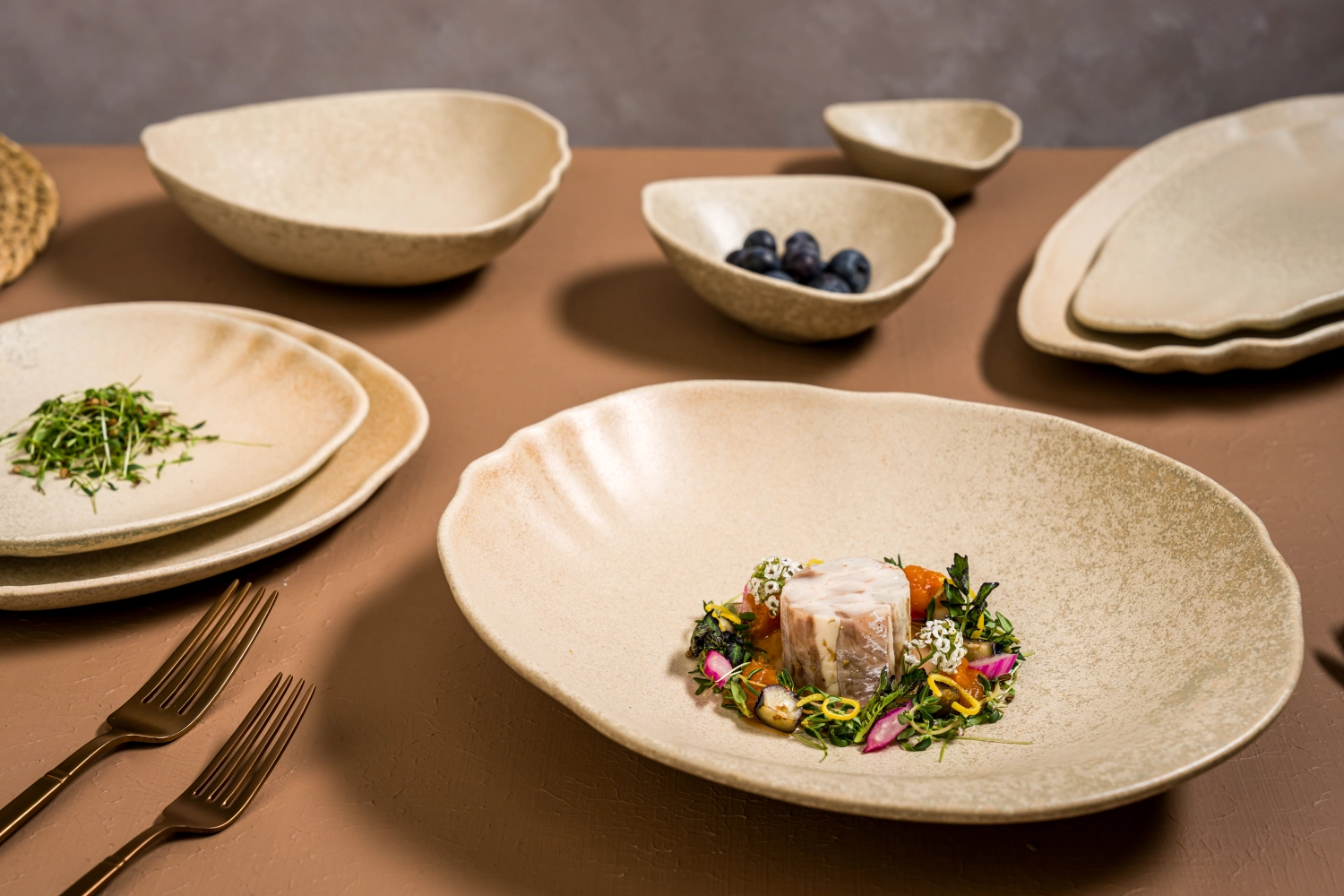 Tone Sahara Assiette ovale L36cm