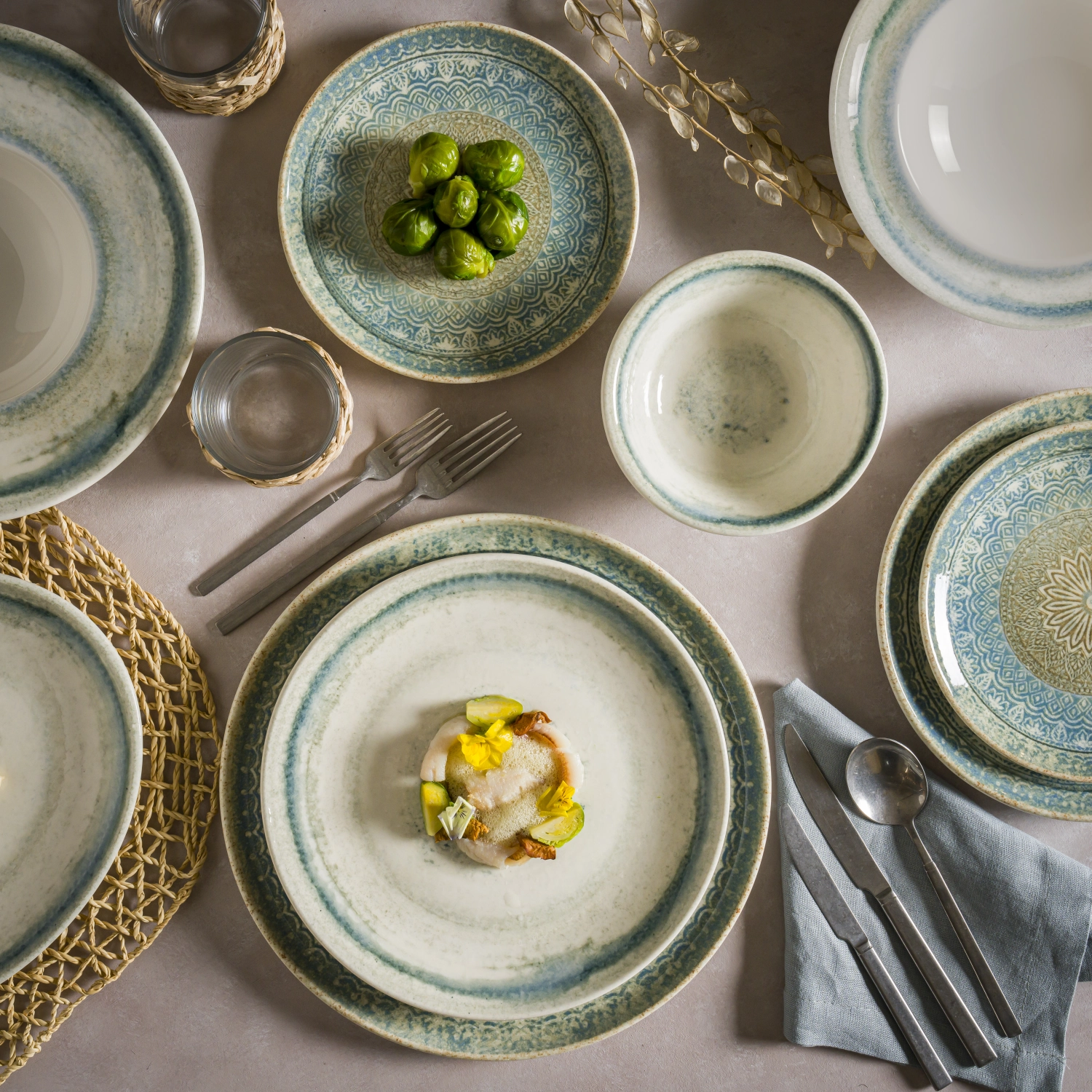 Rivus Ethnic Gourmet Teller flach