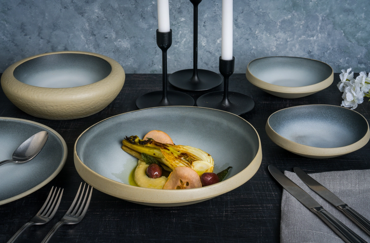 Cratère plat D25cm