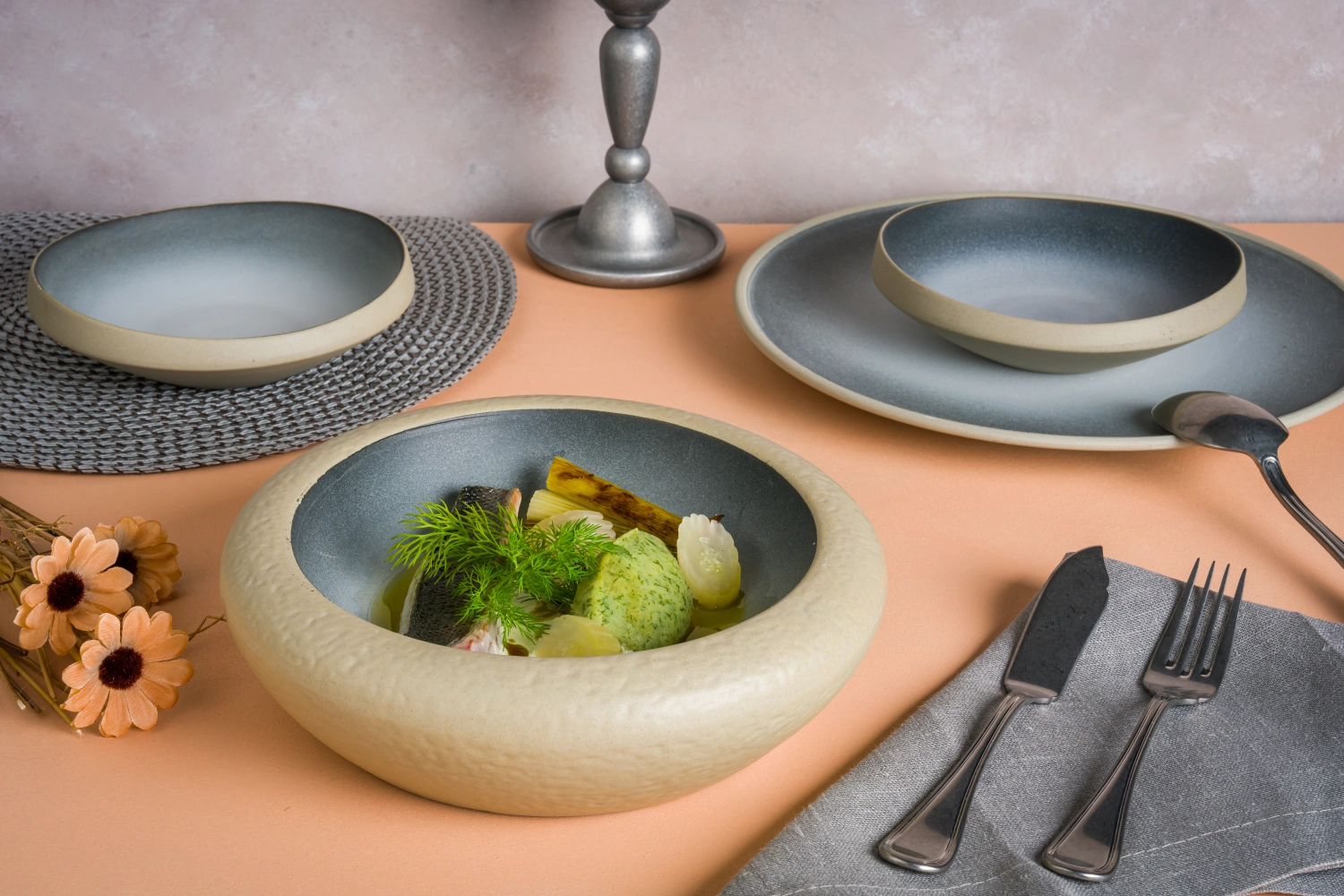Cratère plat D25cm