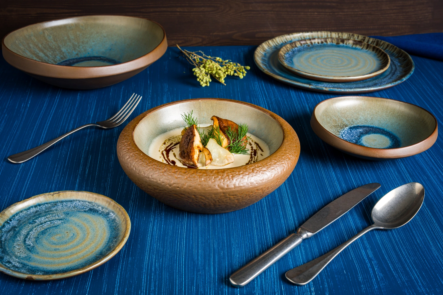 Assiette plate Lagoon Ocean D26cm