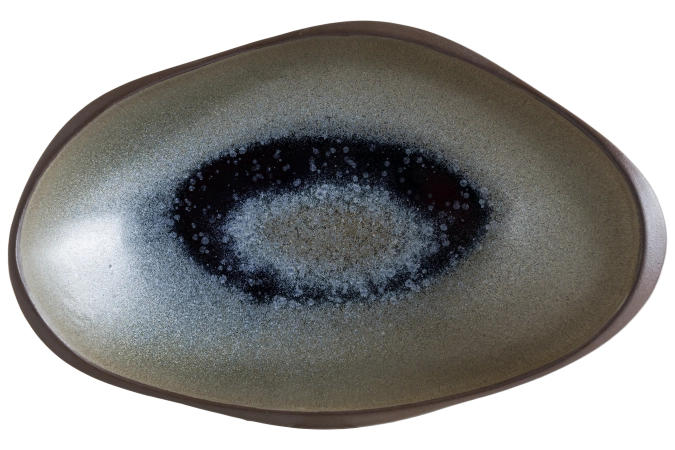 Assiette ovale Lagoon Ocean L27cm