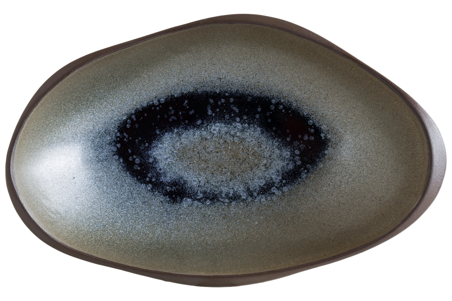 Assiette ovale Lagoon Ocean L31cm
