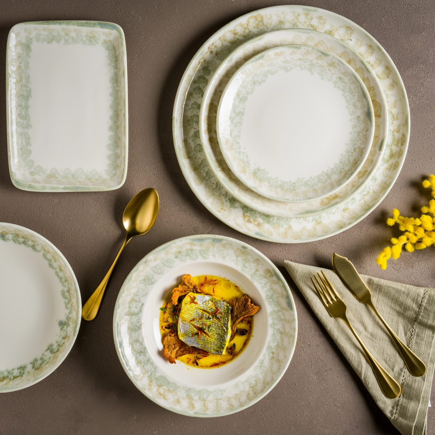 Moon Forest Gourmet Teller flach