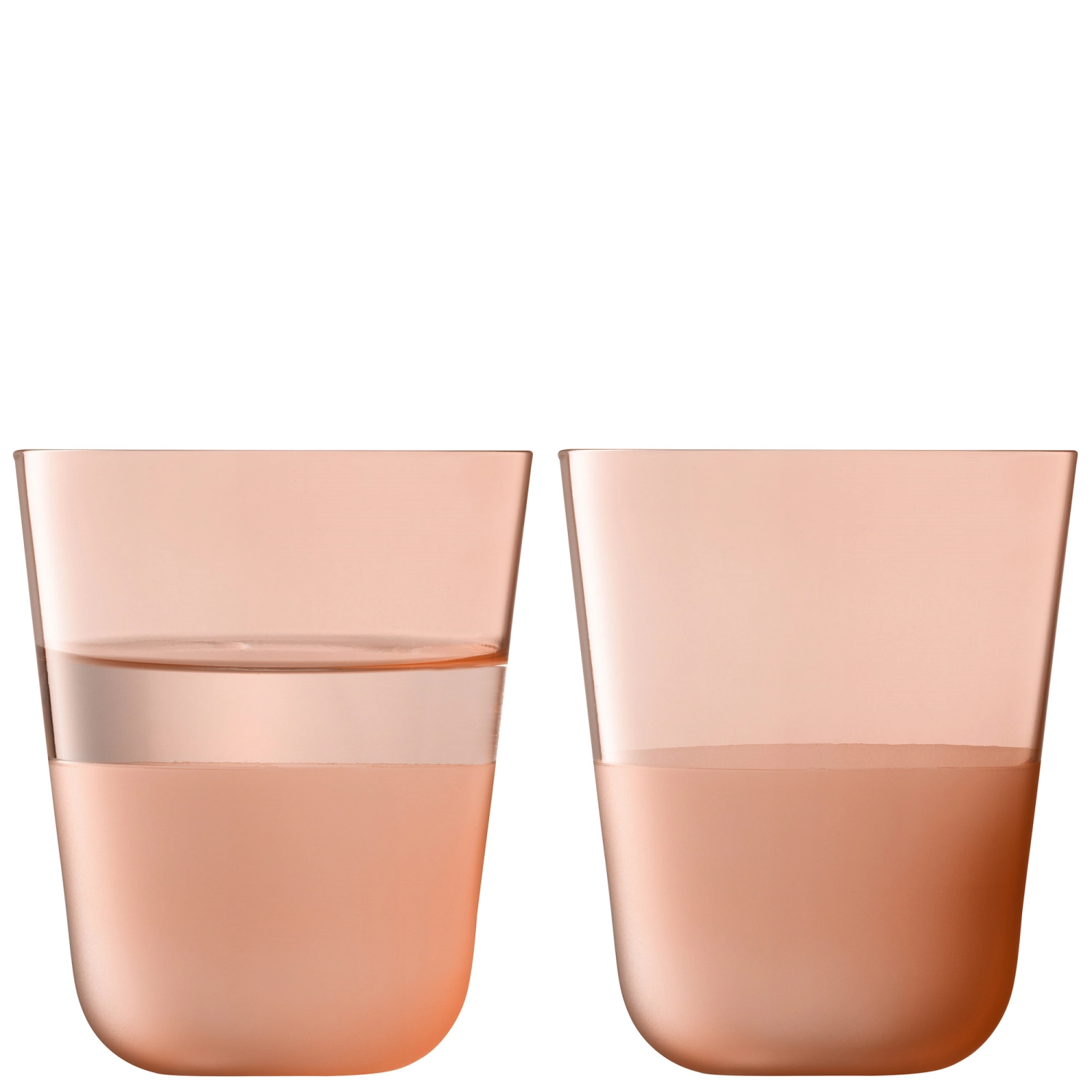 Set de 2 gobelets Arc Contrast 380ml coral