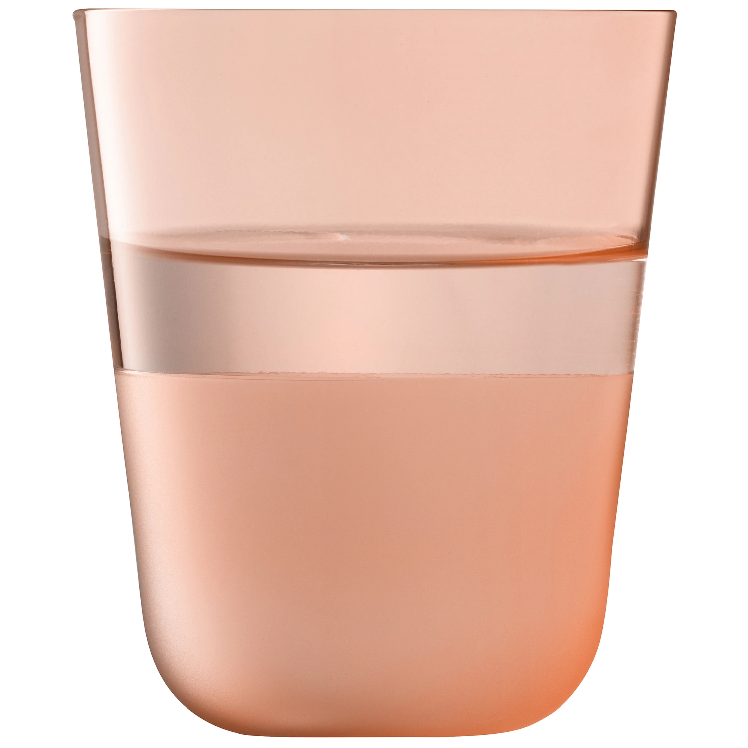 Set de 2 gobelets Arc Contrast 380ml coral