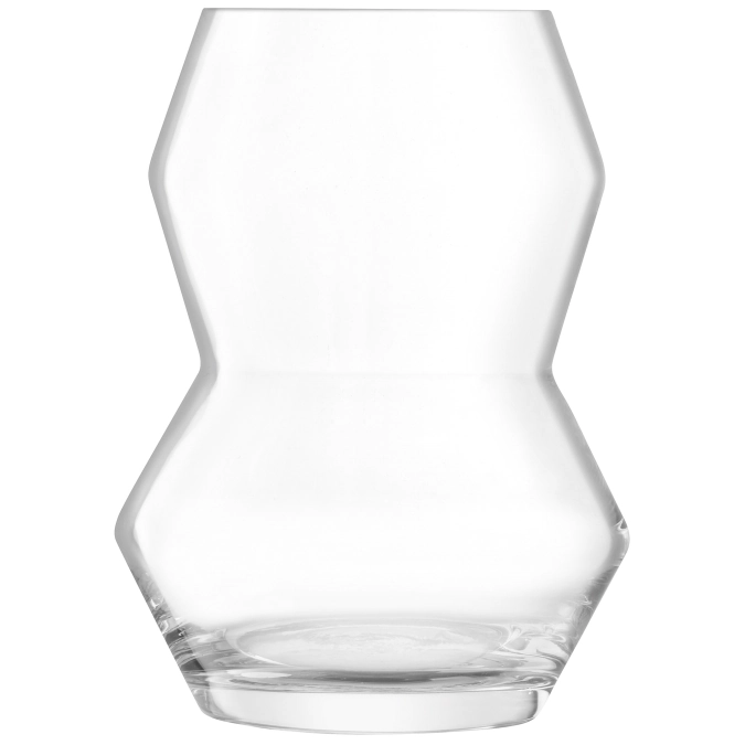 Sculpt vase H16cm transparent