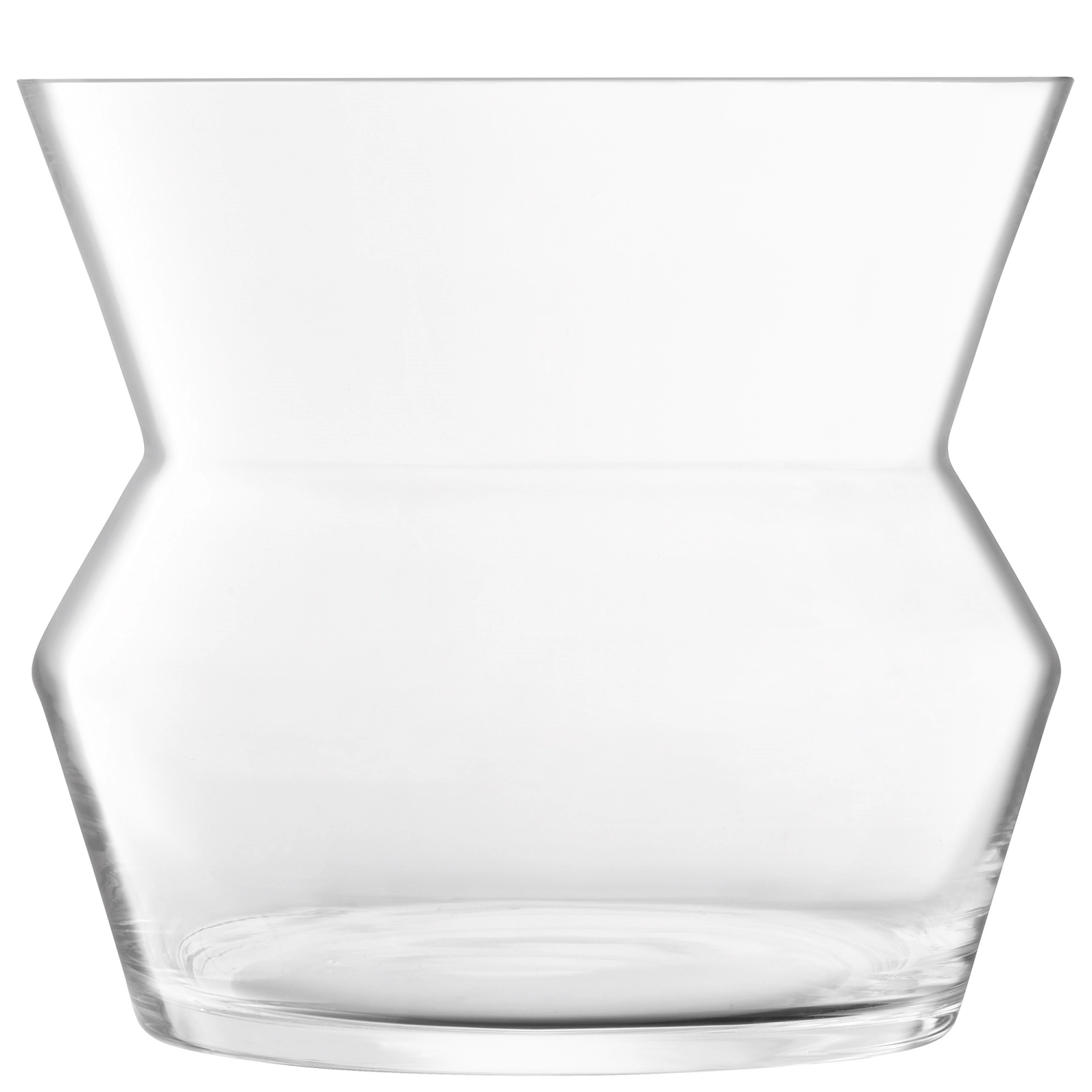 Sculpt vase/lanterne H23cm transparent