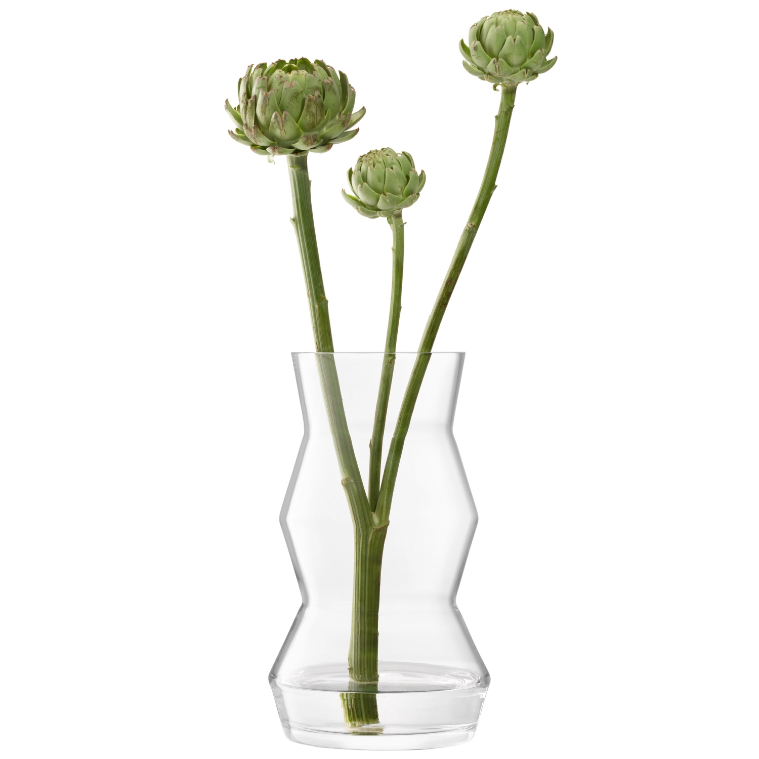 Sculpt vase/lanterne H36cm transparent