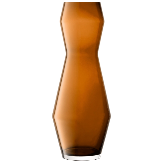 Sculpt vase H65cm cognac