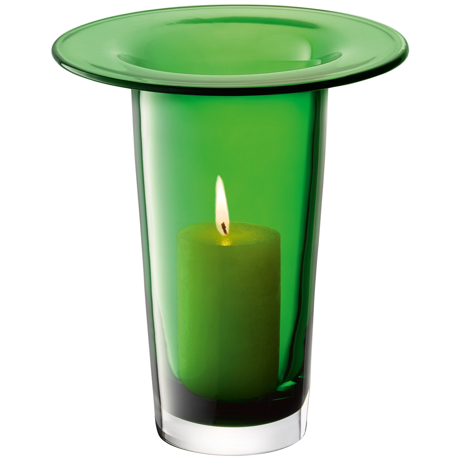 Victoria vase/lanterne H26cm vert fougère