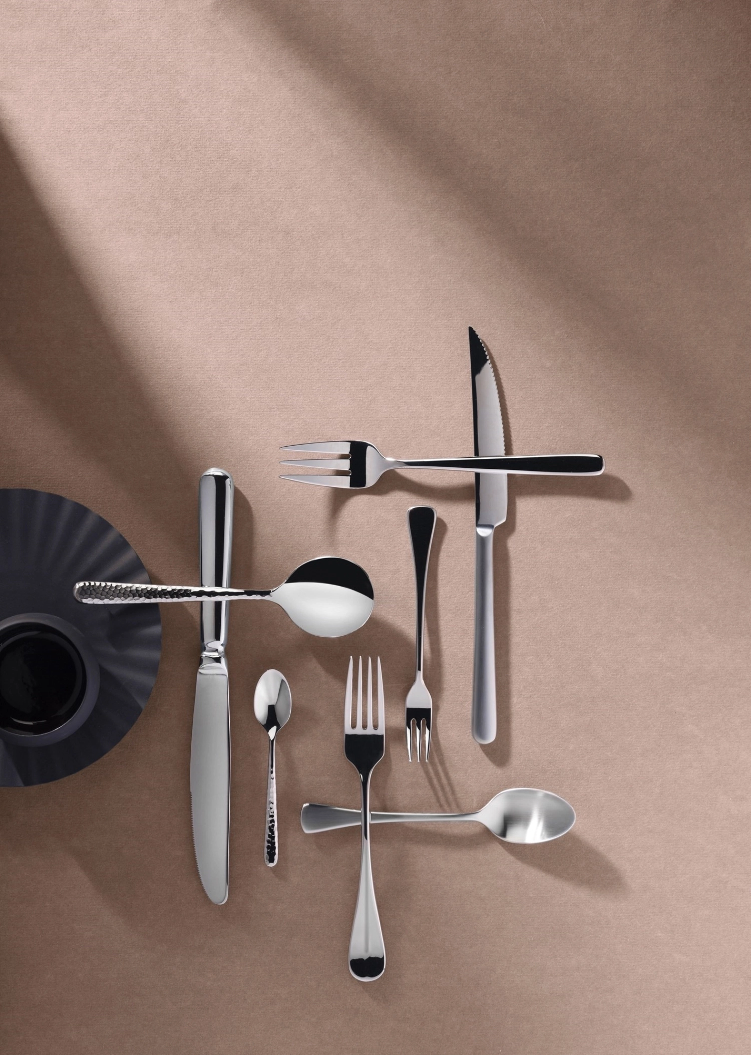 Arles cuillère à dessert 18.5cm acier inoxydable mat