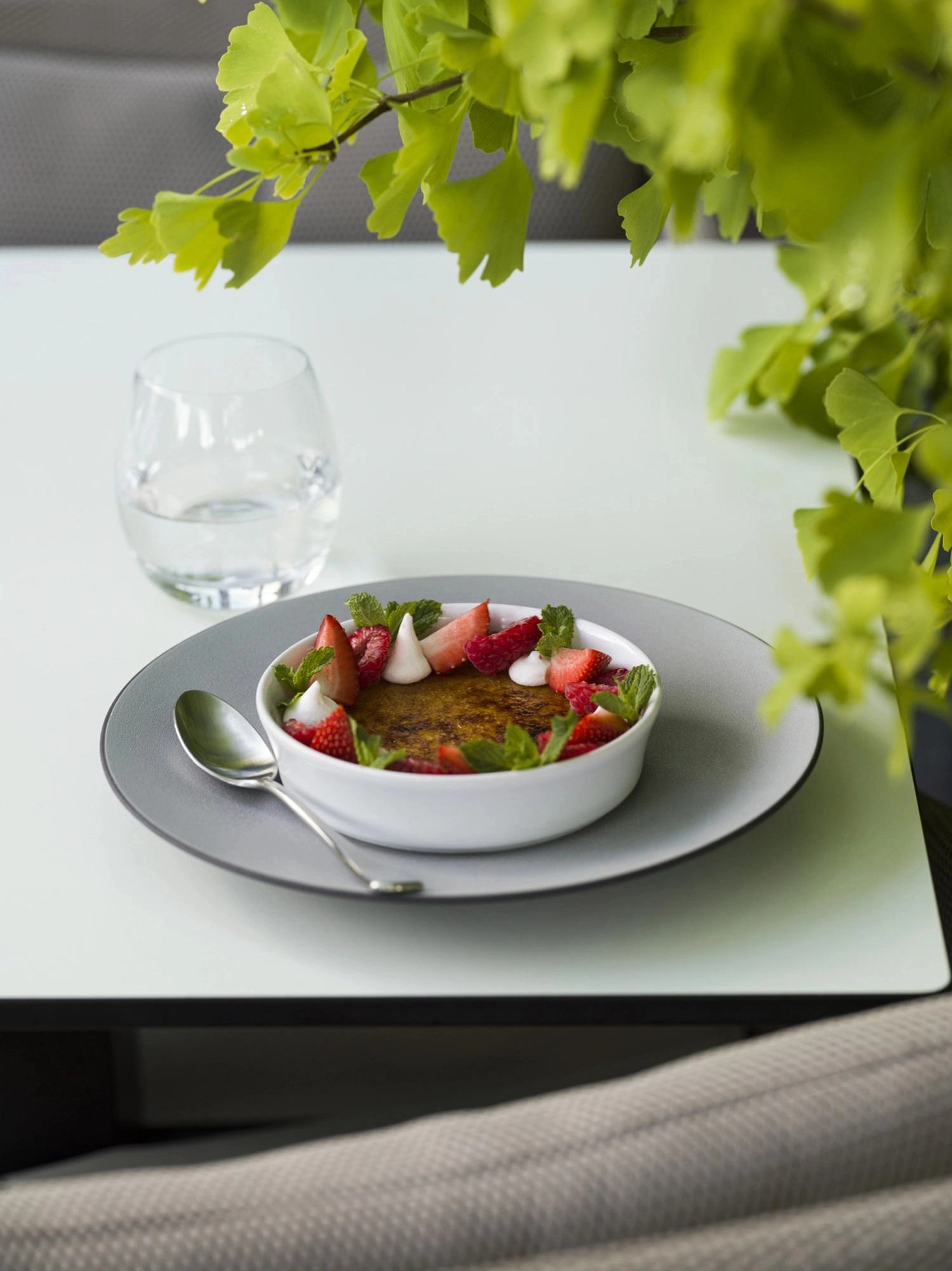 Arles cuillère à dessert 18.5cm acier inoxydable mat