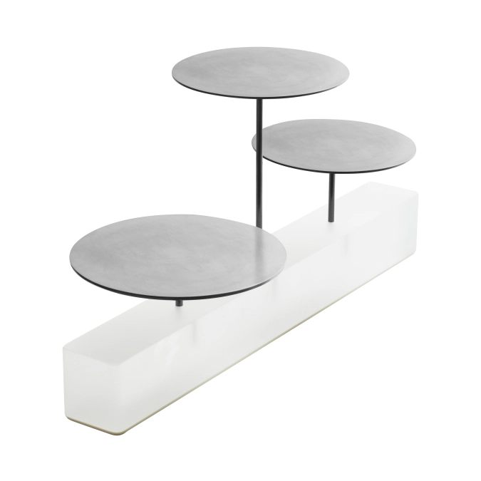 Ice Servierblock mit 3 Tabletts