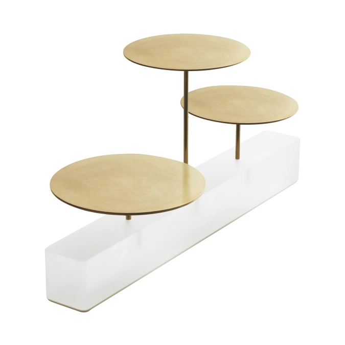 Ice Servierblock mit 3 Tabletts