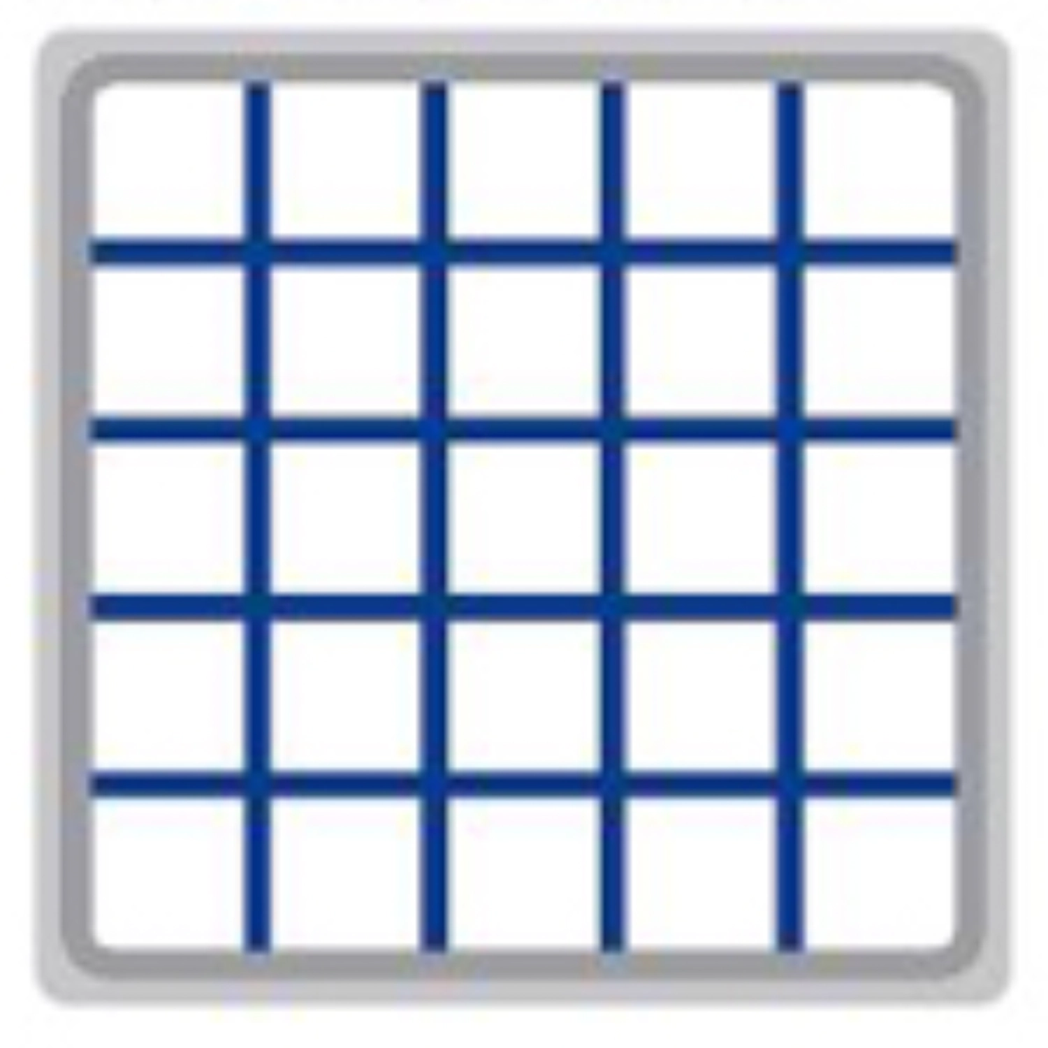 Gläserkorb mit Flanken 5x5