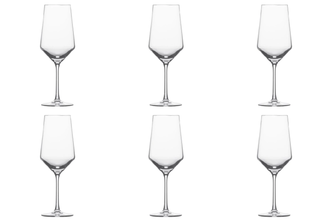 Lot de 6 Belfesta /Pure calices à bordeaux