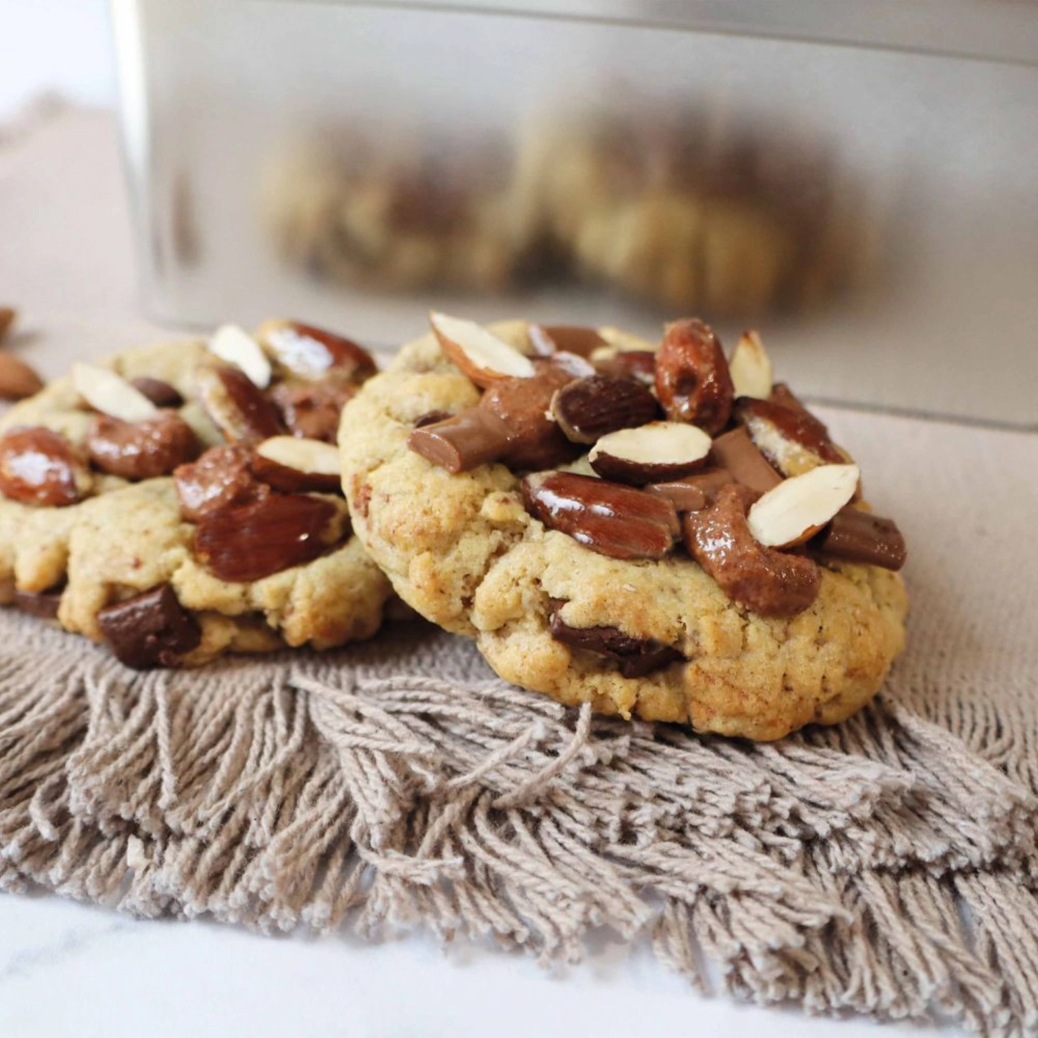 Mix Pâtisserie cookies chocolat noir pâte pralinée amandes