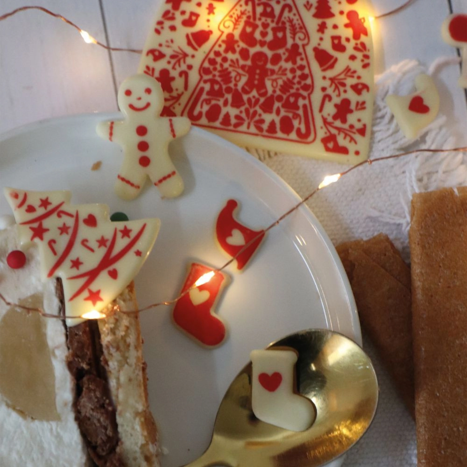 Embout de roulade noël goût chocolat