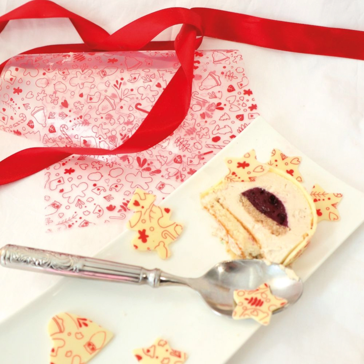 Set de 2 feuilles de transfert motifs de noël