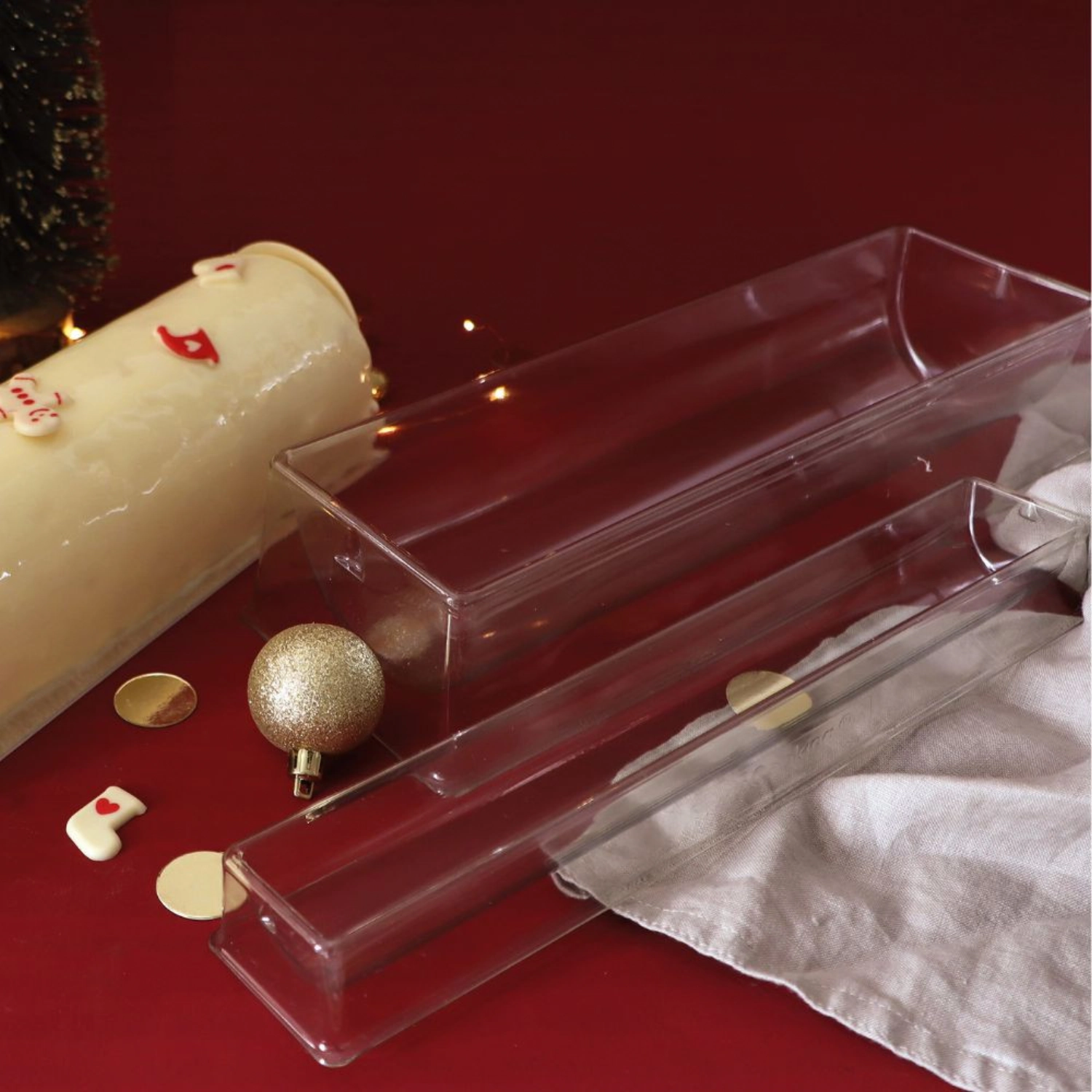 Set de 2 bûche avec moule intérieur