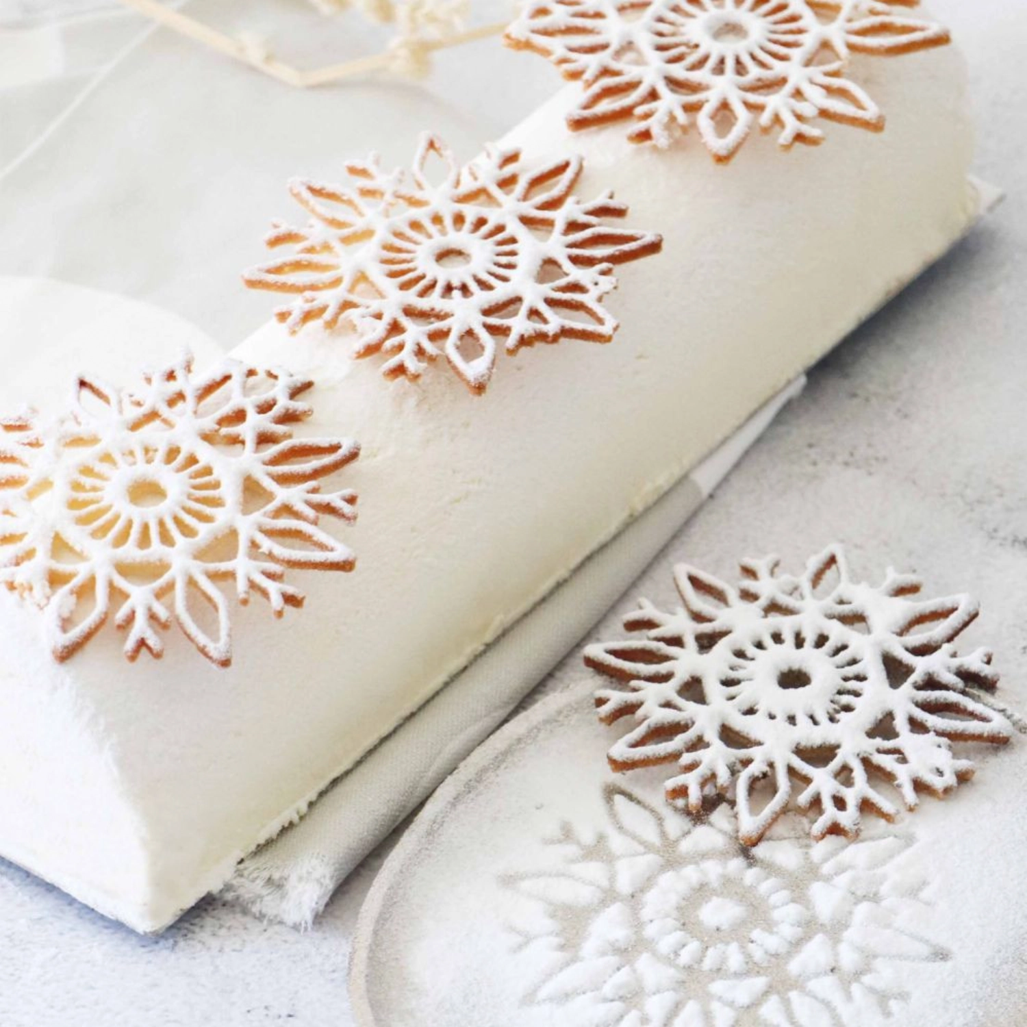 Moule à gâteaux pour topper noël flocons de neige