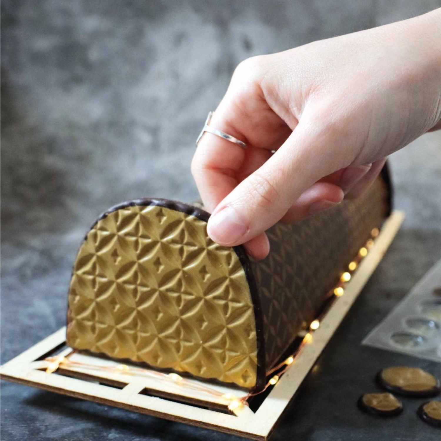 Rouladen Endkappe Couture Schokogeschmack