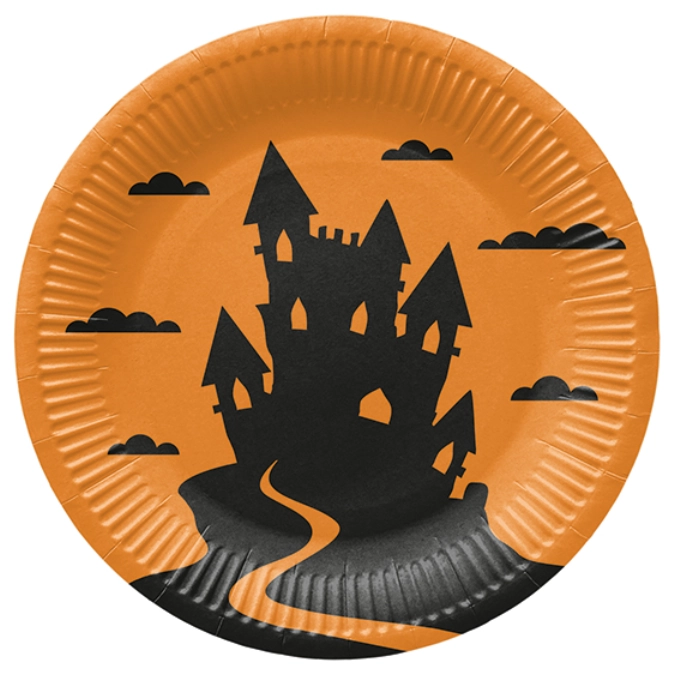 Assiette en carton 8x Halloween