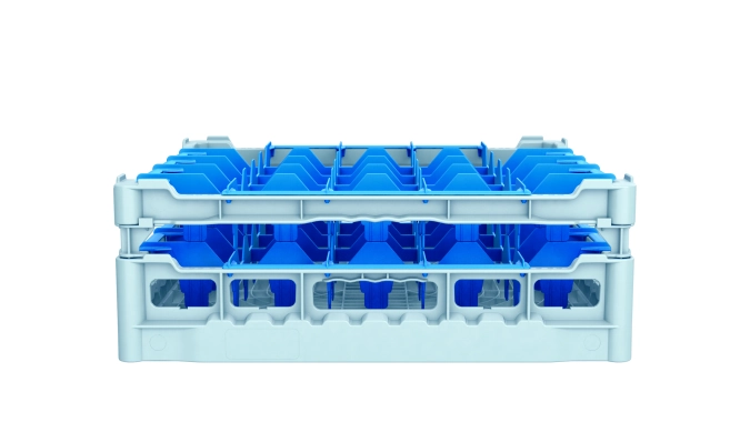 Gläserkorb mit Flanken 5x5